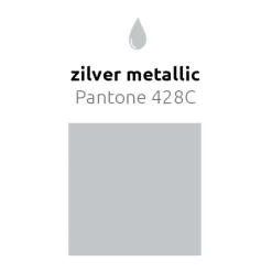Zilveren Reuze Ballon Metallic 60cm