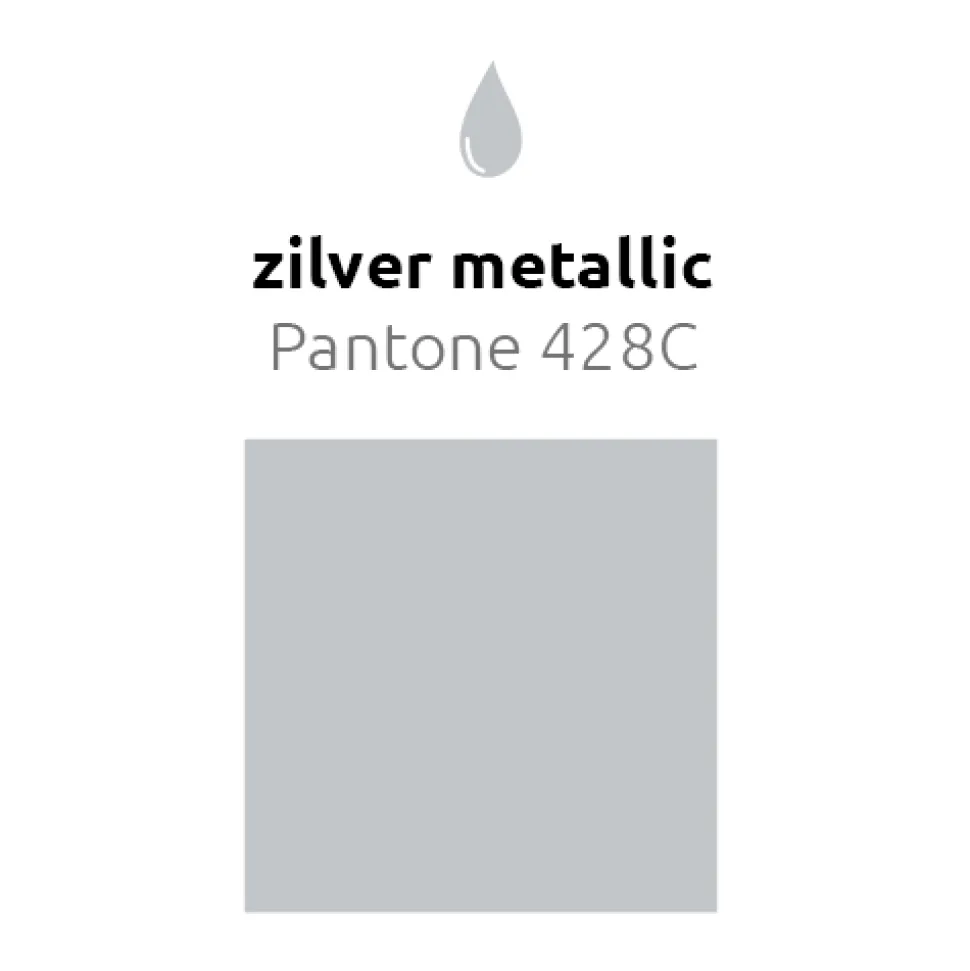 Zilveren Reuze Ballon XL Metallic 91cm