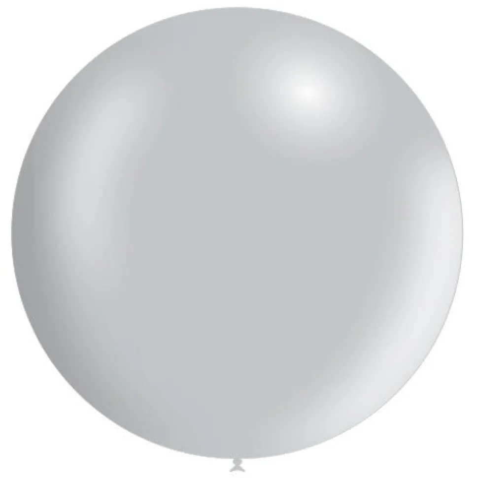 Zilveren Reuze Ballon XL Metallic 91cm