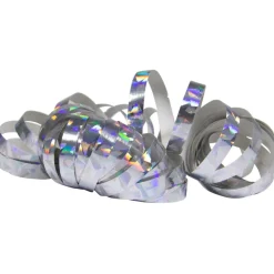 Zilveren Serpentines Holografisch 4m 18 ringen 2st