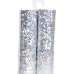 Zilveren Serpentines Holografisch 4m 18 ringen 2st
