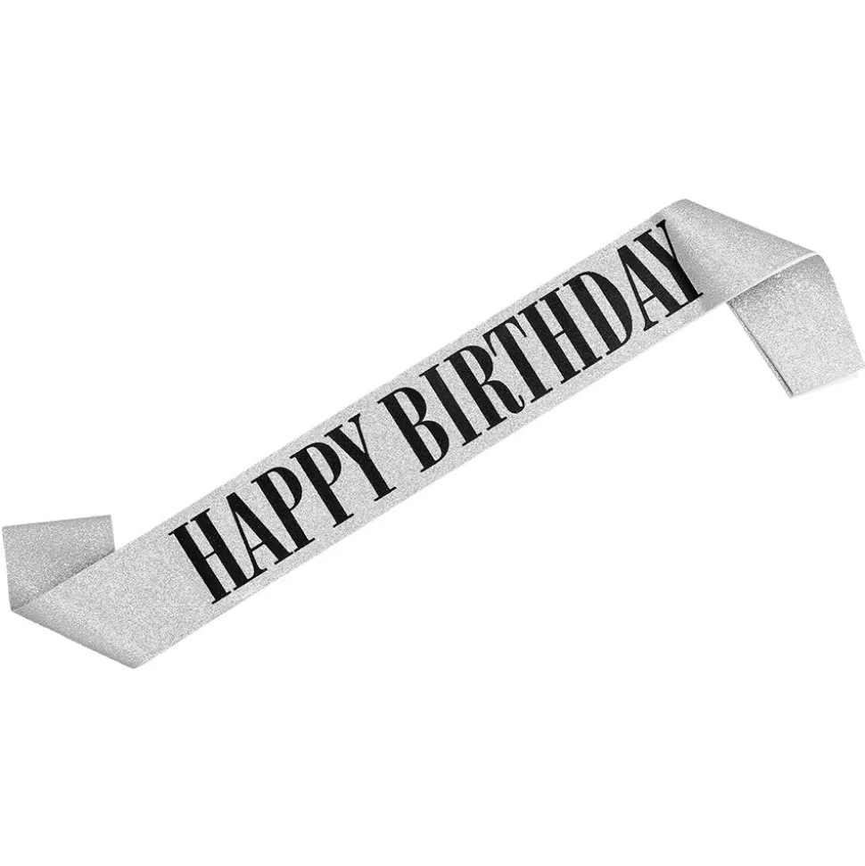 Zilveren Sjerp Happy Birthday