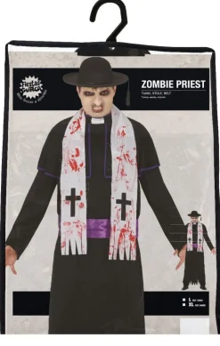 Zombie Priester Halloween Kostuum Heren L