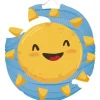 Zon Lampion 23cm
