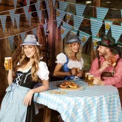 Zwart Blauwe Dirndl Jurk Oktoberfest Dames