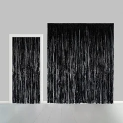 Zwart Deurgordijn Folie 2,4m