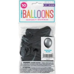 Zwarte Ballonnen Glans 30cm 10st