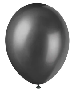 Zwarte Ballonnen Ink Glans 30cm 10st
