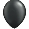 Zwarte Ballonnen Metallic Basic 30cm 10st
