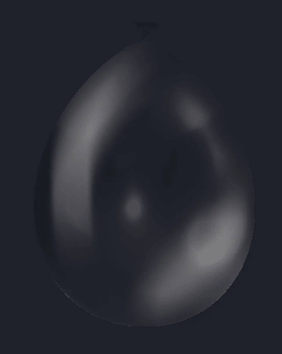 Zwarte Ballonnen Metallic 25cm 10st