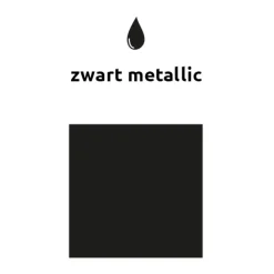 Zwarte Ballonnen Metallic 30cm 10st