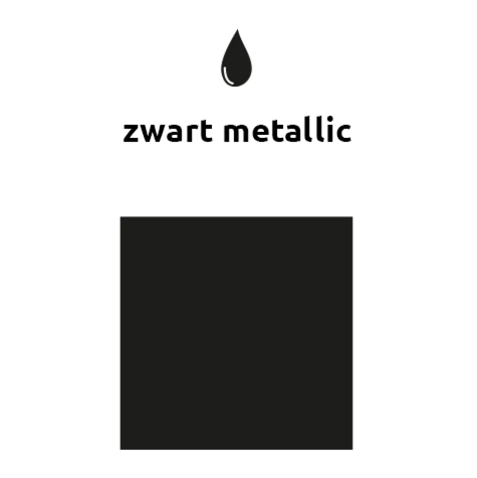 Zwarte Ballonnen Metallic 30cm 10st