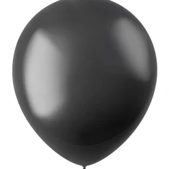 Zwarte Ballonnen Metallic Onyx Black 33cm 10st