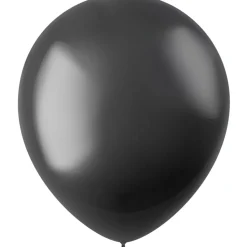 Zwarte Ballonnen Metallic Onyx Black 33cm 50st