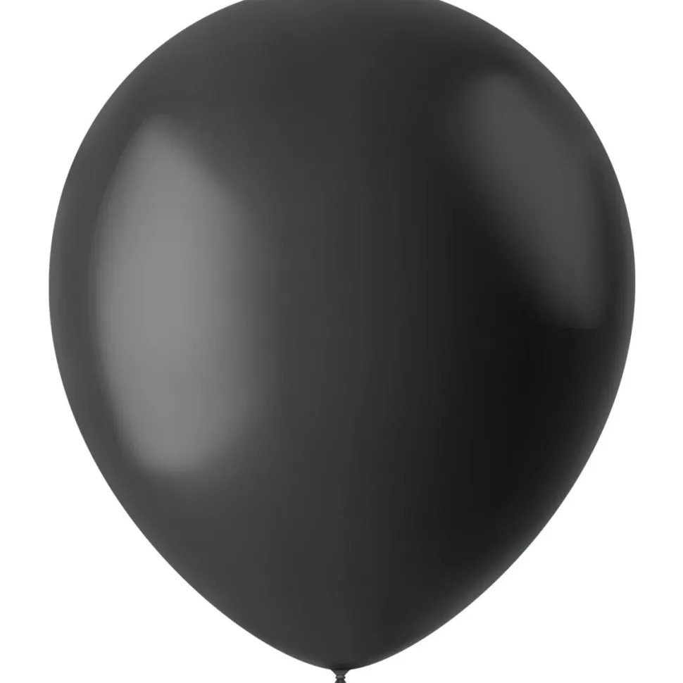 Zwarte Ballonnen Midnight Black 33cm 10st