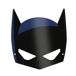 Zwarte Batman Maskers 8st