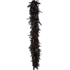 Zwarte Boa met Goud 1,8m