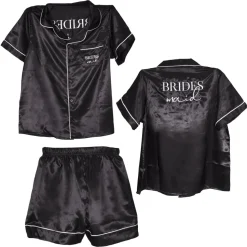 Zwarte Pyjama Bridesmaid Maat S