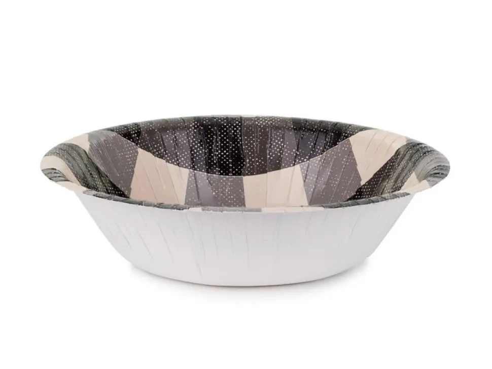 Zwarte Schaaltjes Geruit 17cm