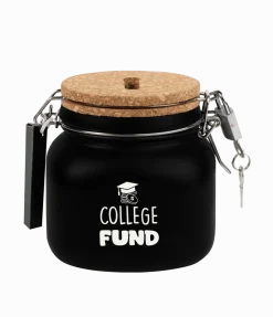 Zwarte Spaarpot College Fund 12,5cm