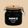 Zwarte Spaarpot Papa 12,5cm