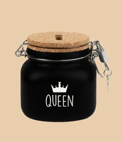 Zwarte Spaarpot Queen 12,5cm