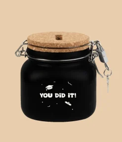 Zwarte Spaarpot You Did It 12,5cm