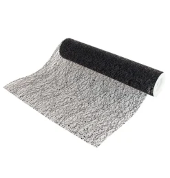 Zwarte Tafelloper Glitter 5m