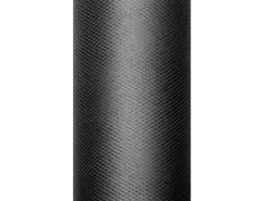 Zwarte Tule Rol 30cm 9m