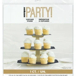 Zwart Gouden Etagere Cupcake