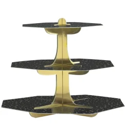 Zwart Gouden Etagere Cupcake