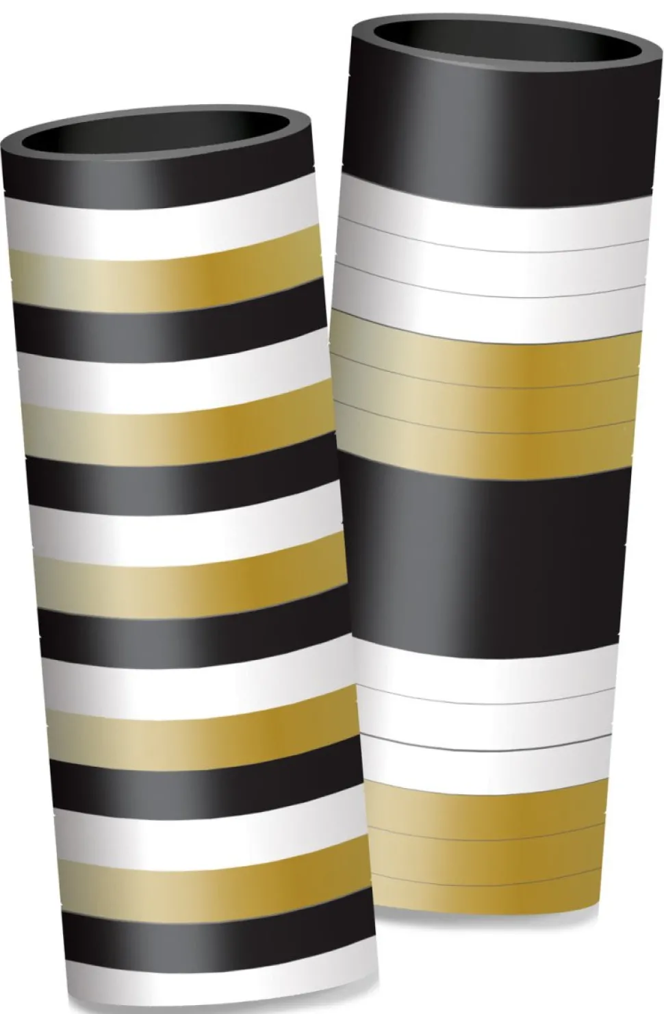 Zwart Gouden Serpentine 4m 2st