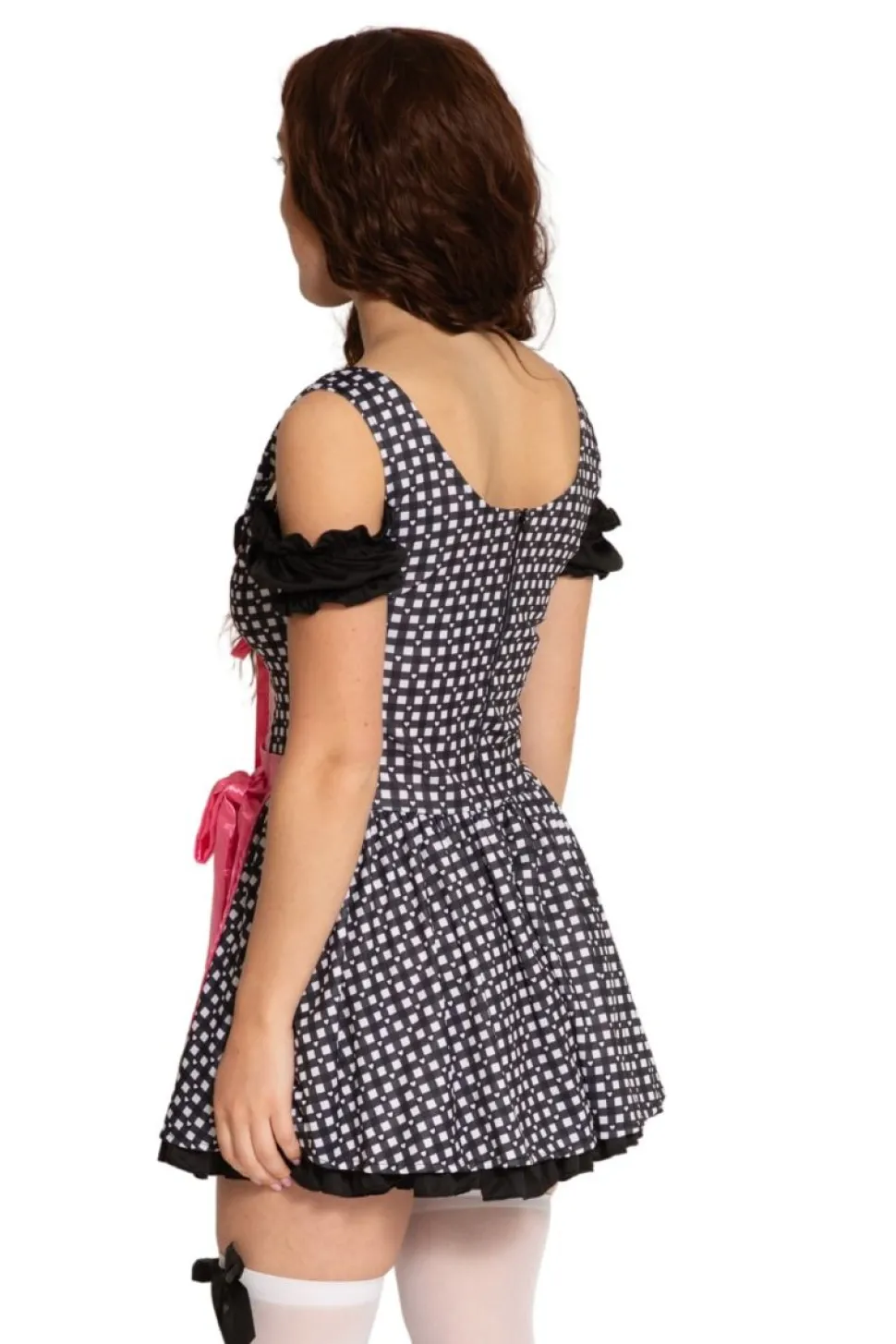 Zwart Witte Dirndl Jurk Oktoberfest Olivia