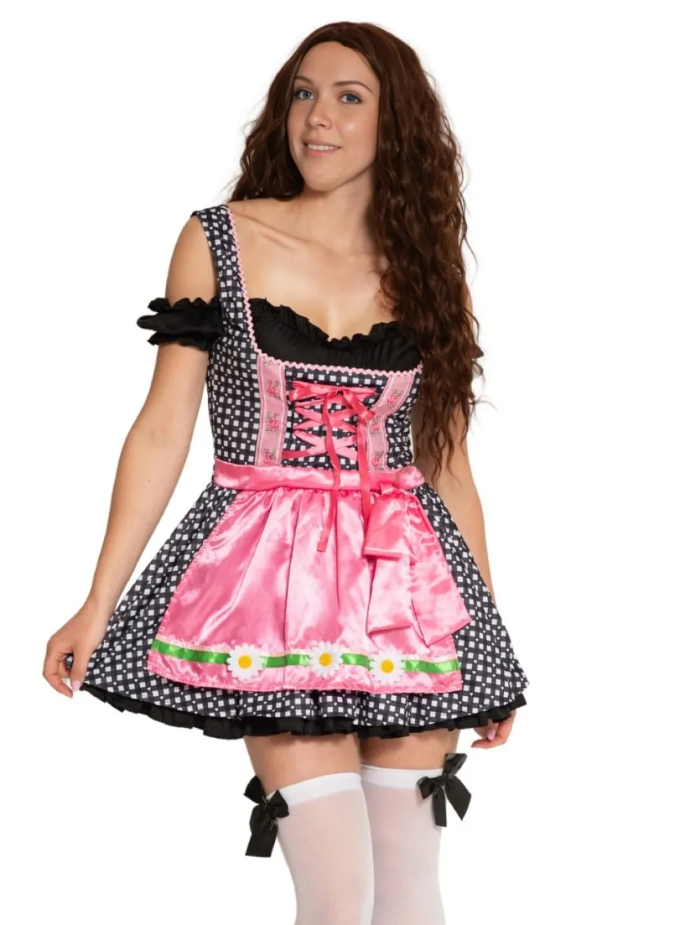 Zwart Witte Dirndl Jurk Oktoberfest Olivia