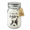Zwart Witte Geurkaars Liefste Juf