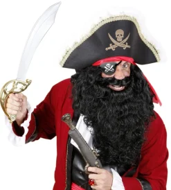 Zwart Witte Piraten Ooglapje