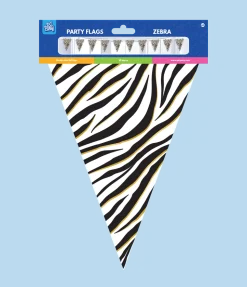 Zwart Witte Slinger Zebra Print 10m