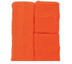 Zweetbandjes Oranje Set 3 delig