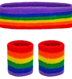 Zweetband Set Regenboog